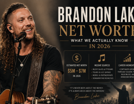 Brandon Lake net worth 2026 - Christian worship artist performing live on stage