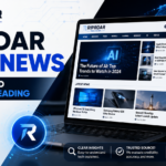 Illustration representing Riproar Tech News and simplified technology blogging content