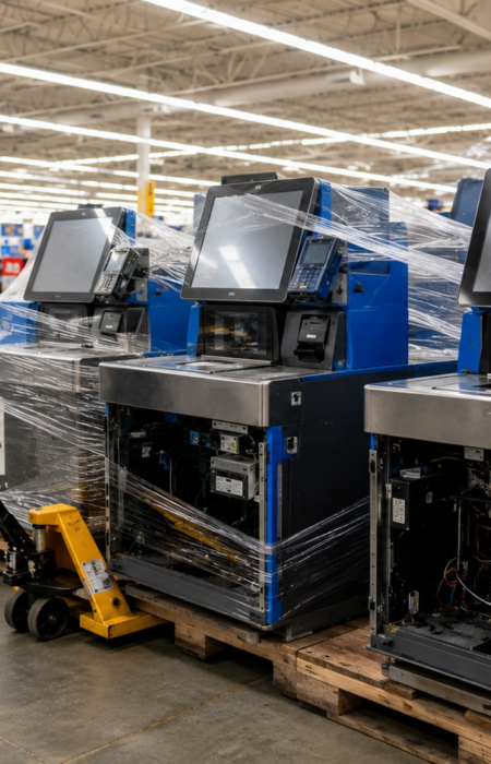 Walmart staffed cashier lane replacing self-checkout kiosks during 2026 store remodel
