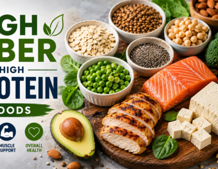 high fiber high protein foods