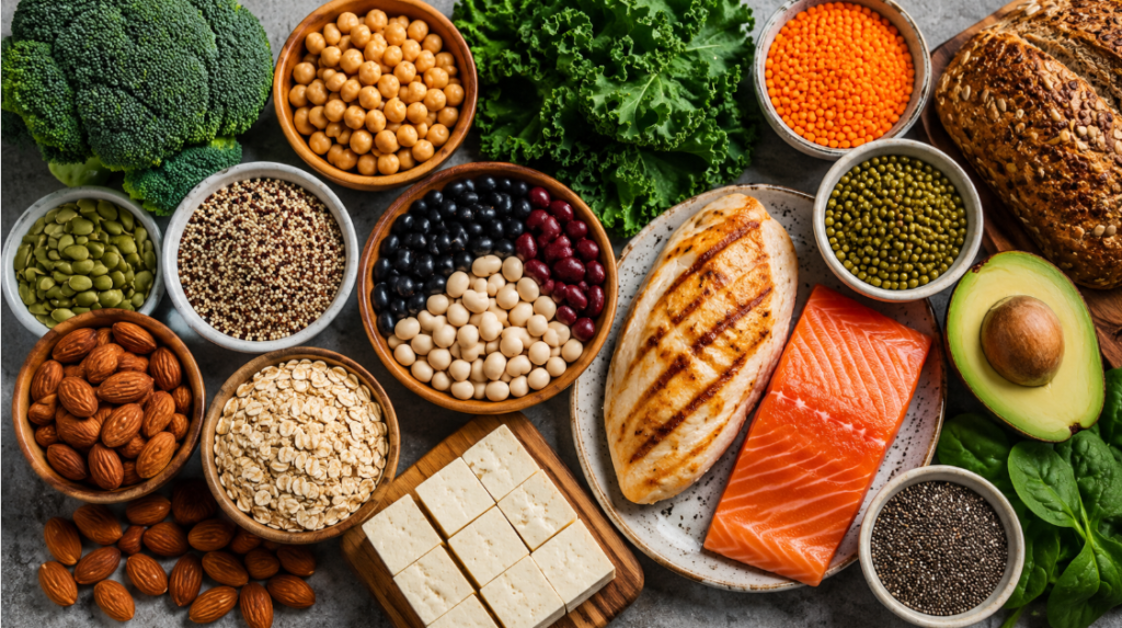 high fiber high protein foods