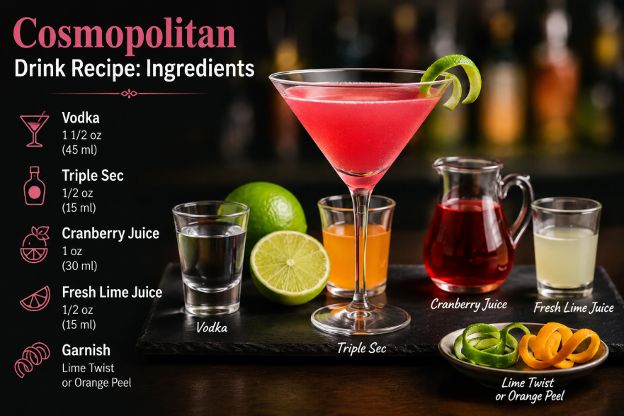 cosmopolitan drink recipe