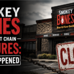 Closed Smokey Bones barbecue restaurant sign after nationwide chain closures in 2026