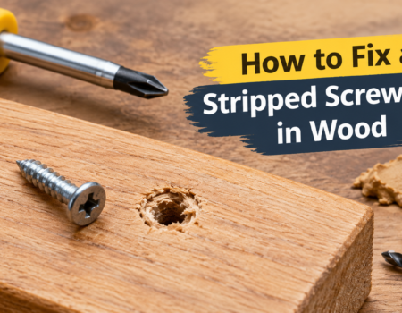 How to fix a stripped screw hole in wood with simple repair methods
