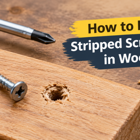 How to fix a stripped screw hole in wood with simple repair methods