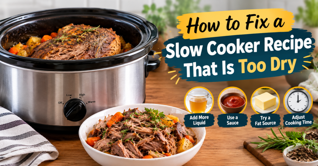 How to Fix a Slow Cooker Recipe That Is Too Dry