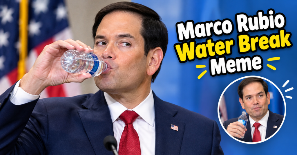 Marco Rubio Water Break Meme