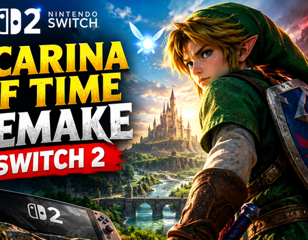 Ocarina of Time remake on Nintendo Switch 2 featuring Link and the updated Zelda adventure