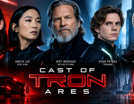 Cast of Tron: Ares featuring Jared Leto and the main characters
