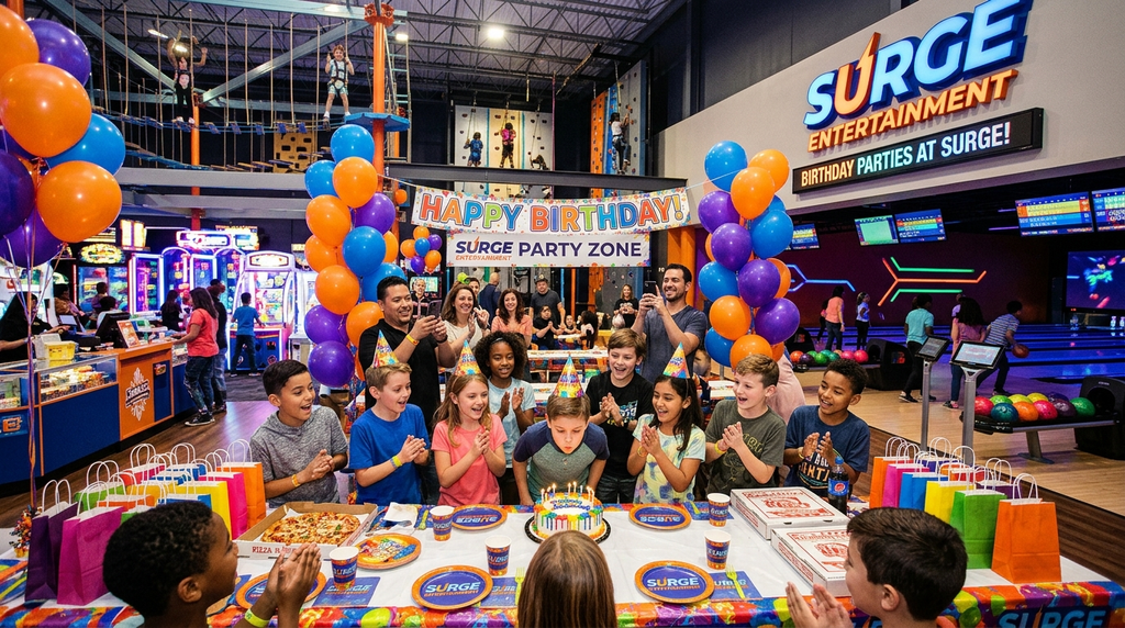 Birthday Parties at Surge Entertainment