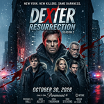 Dexter Resurrection Season 2 featuring Michael C. Hall as Dexter Morgan, returning to New York for new serial killer threats.