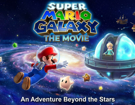 Mario Galaxy Movie featuring Mario and friends on a space adventure