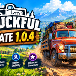 Truckful update 1.0.4 featuring new camera controls, gameplay improvements, and patch fixes