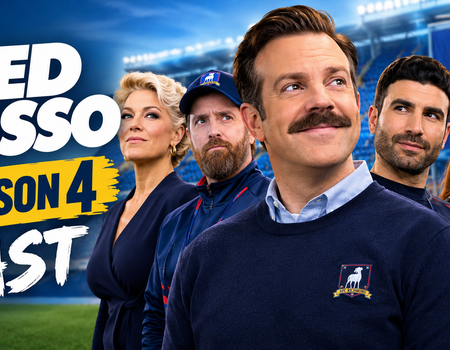 Ted Lasso Season 4 cast featuring Jason Sudeikis and returning stars