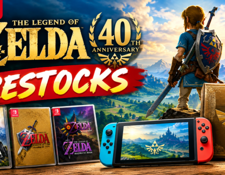 Nintendo Zelda 40th Anniversary restocks featuring special edition Switch 2 console and Zelda gaming accessories